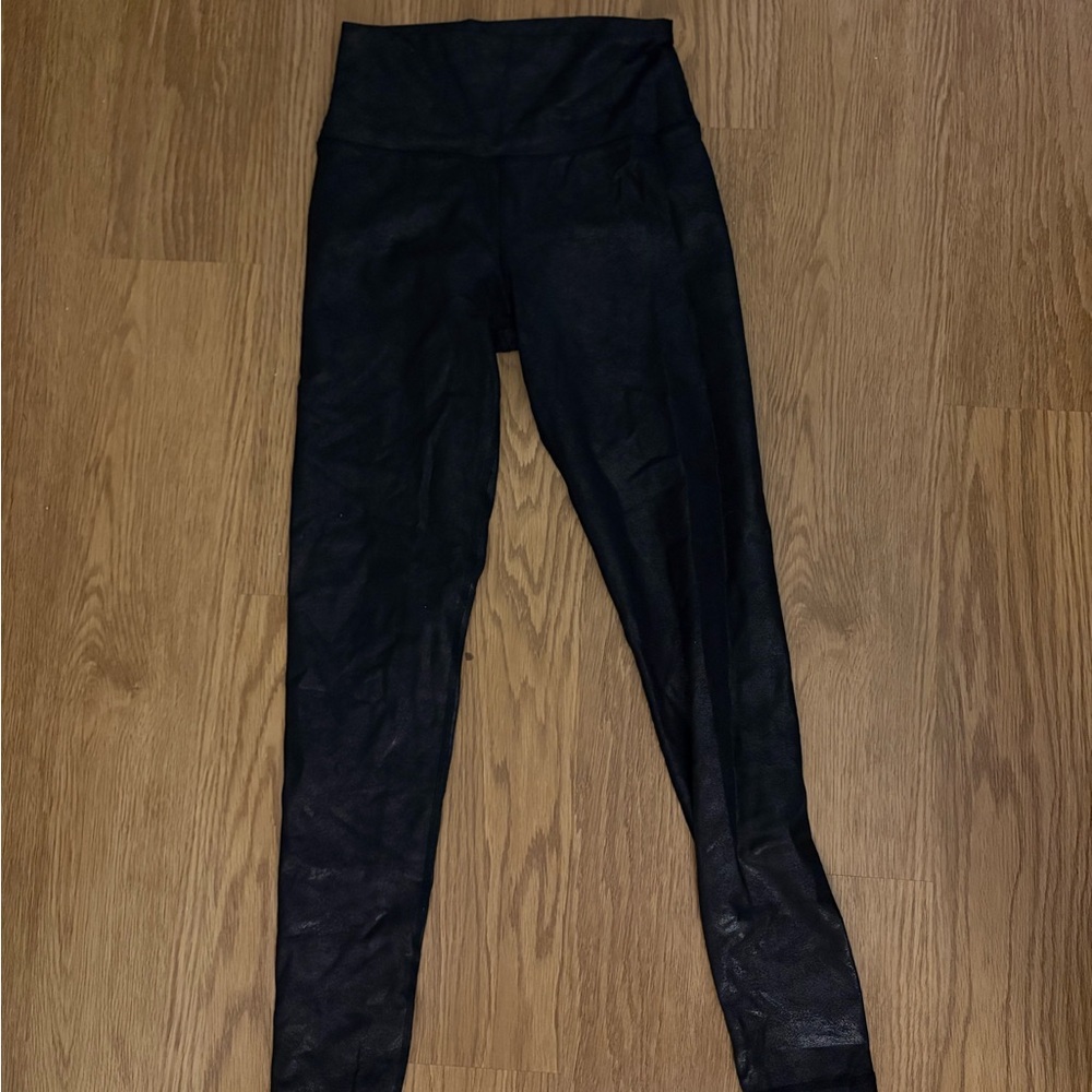 aerie Black Textured Leggings